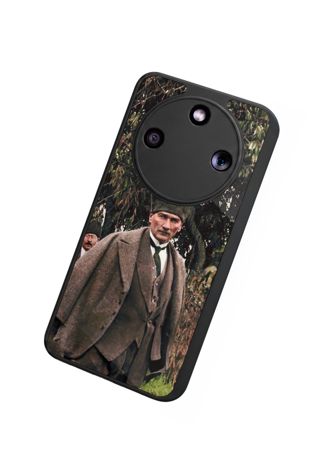 Honor Magic 8 Lite Uyumlu Mustafa Kemal Ataturk Tasarımlı Glossy Premium Kılıf