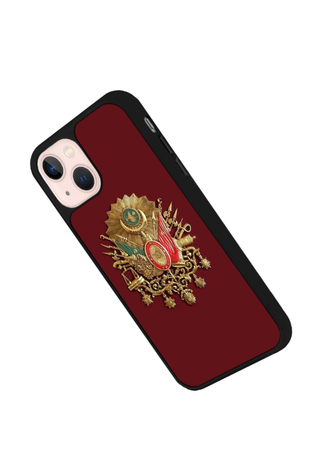 iPhone 14 Plus Uyumlu Osmanli Tugrasi Tasarımlı Glossy Premium Kılıf