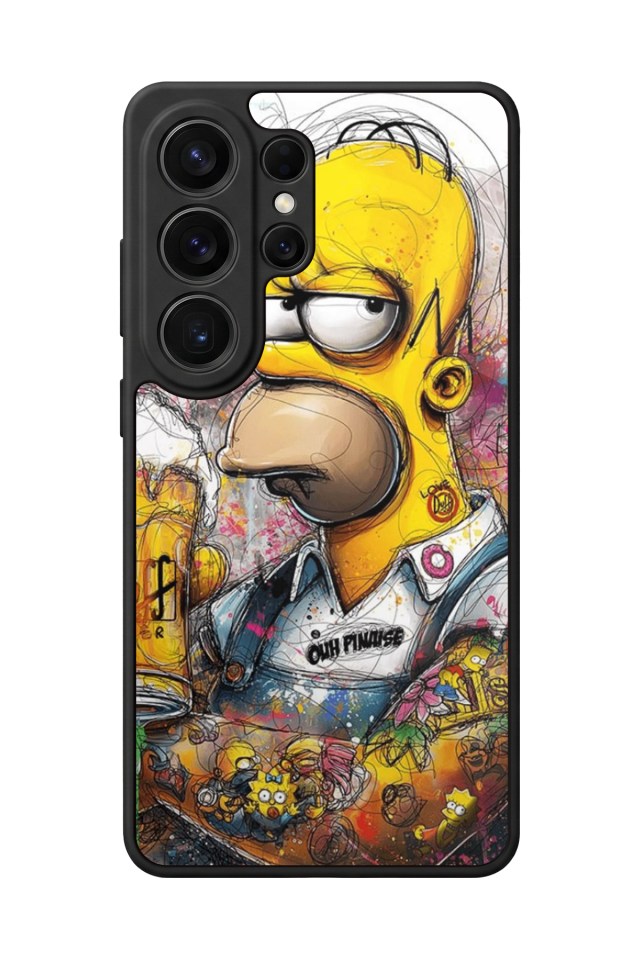 Samsung Galaxy S26 Ultra Uyumlu The Simpsons Tasarımlı Glossy Premium Kılıf