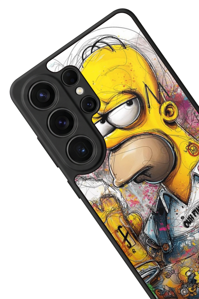 Samsung Galaxy S26 Ultra Uyumlu The Simpsons Tasarımlı Glossy Premium Kılıf