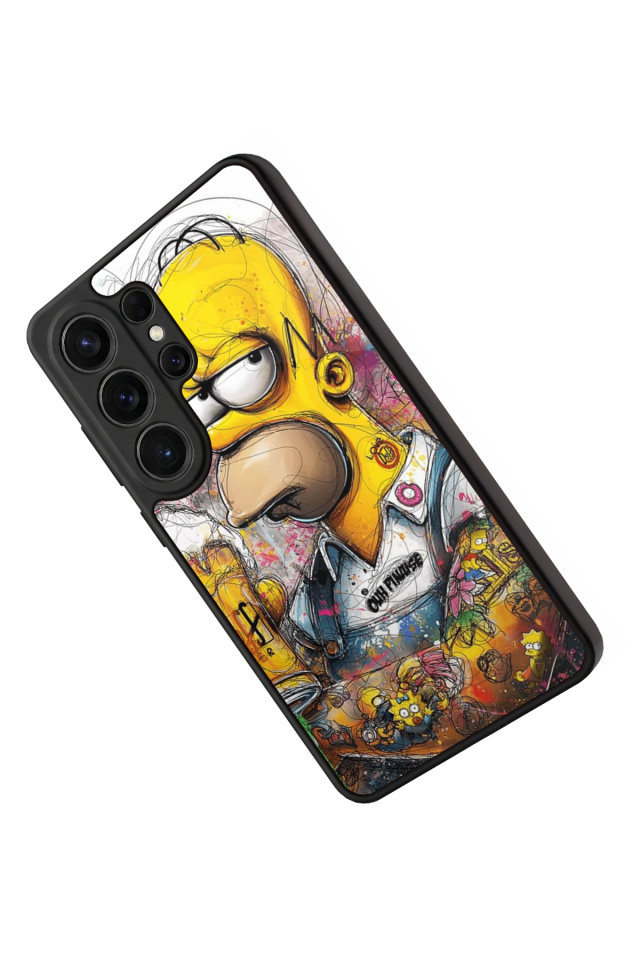 Samsung Galaxy S26 Ultra Uyumlu The Simpsons Tasarımlı Glossy Premium Kılıf