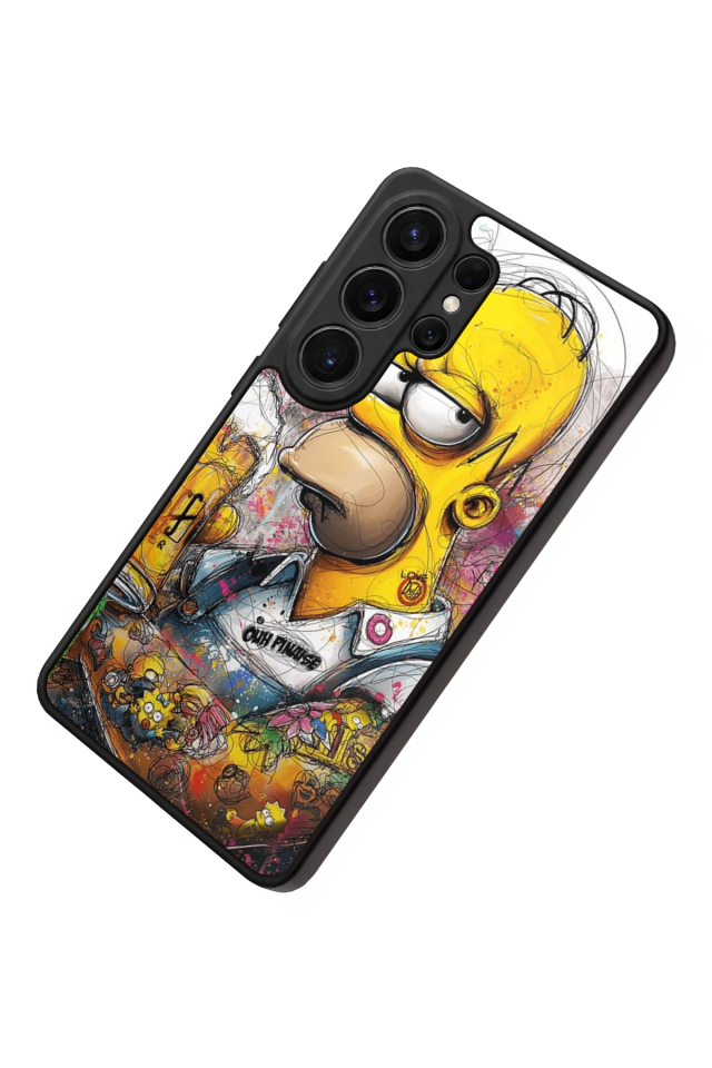 Samsung Galaxy S26 Ultra Uyumlu The Simpsons Tasarımlı Glossy Premium Kılıf