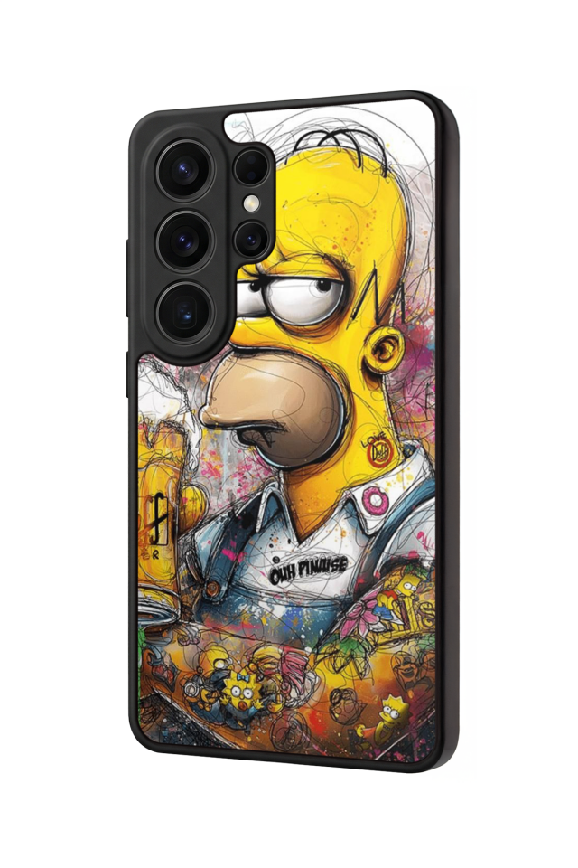Samsung Galaxy S26 Ultra Uyumlu The Simpsons Tasarımlı Glossy Premium Kılıf