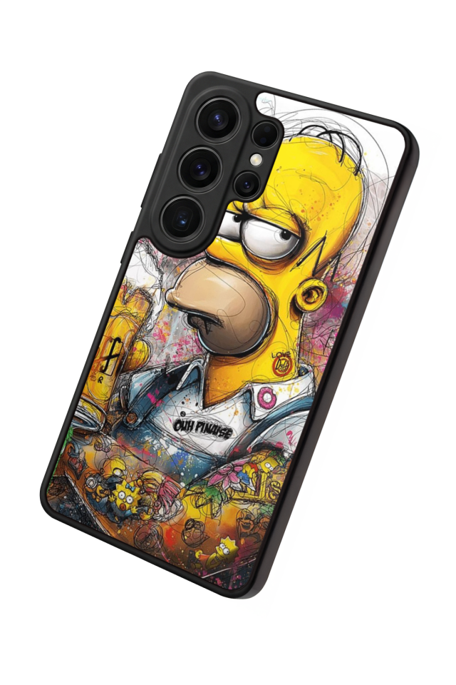 Samsung Galaxy S26 Ultra Uyumlu The Simpsons Tasarımlı Glossy Premium Kılıf