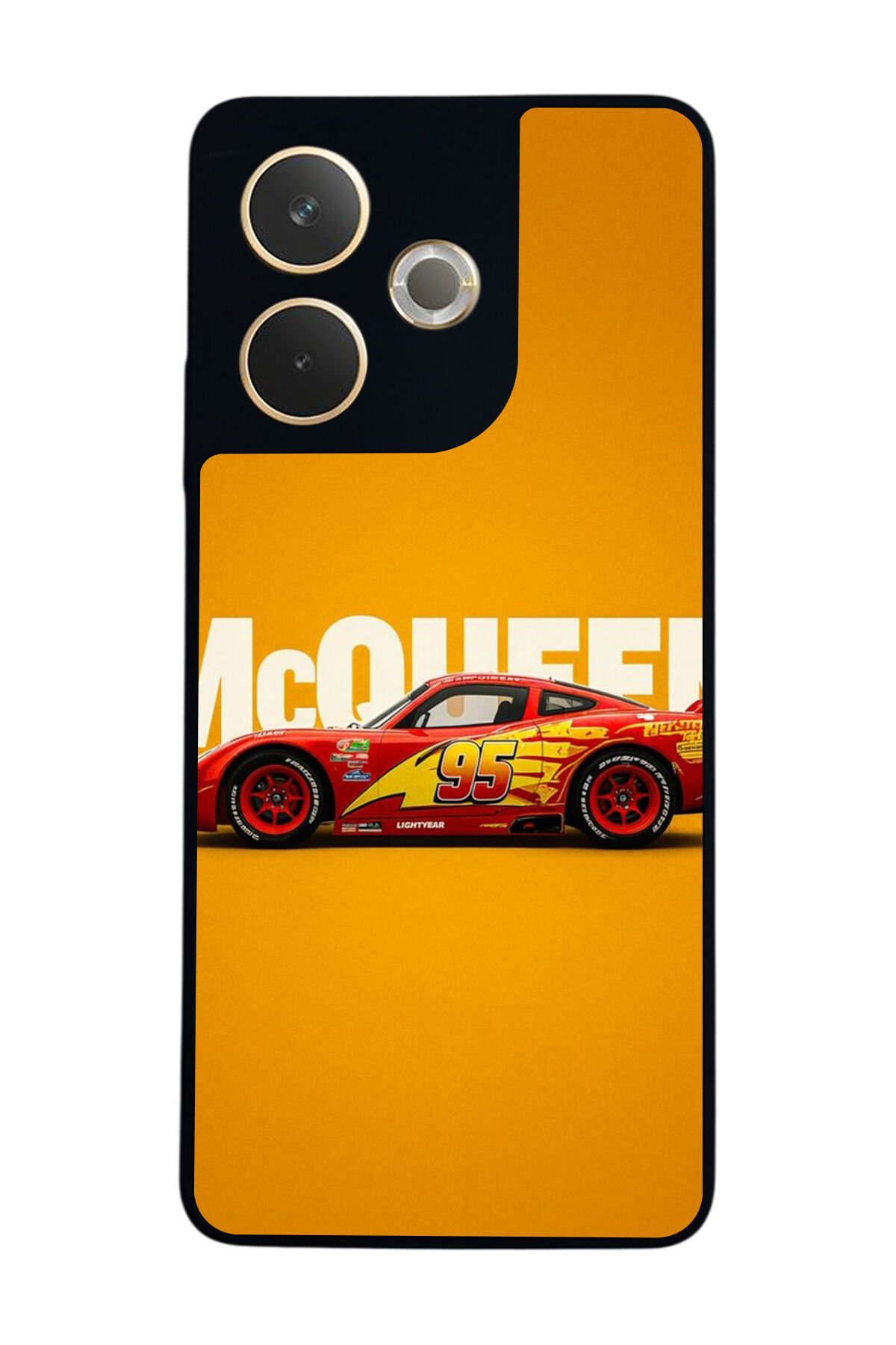 Oppo A5 Pro Uyumlu Şimsek McQueen Tasarımlı Glossy Premium Kılıf