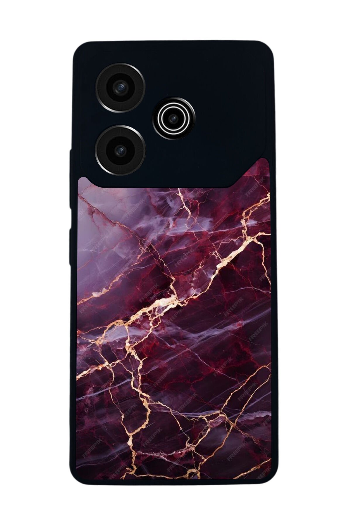 Tecno Pova 6 Uyumlu Mermer Marble Tasarımlı Glossy Premium Kılıf