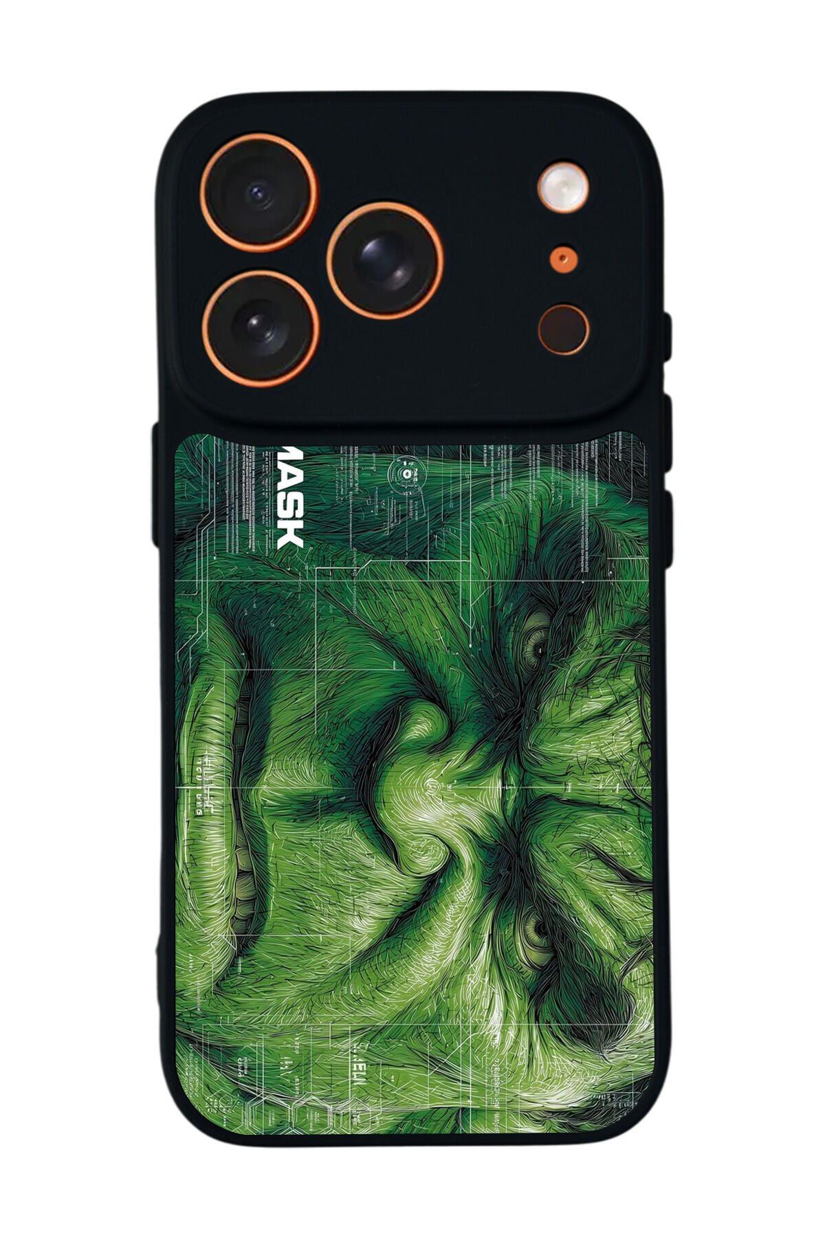 iPhone 17 Pro Uyumlu Hulk Tasarımlı Glossy Premium Kılıf