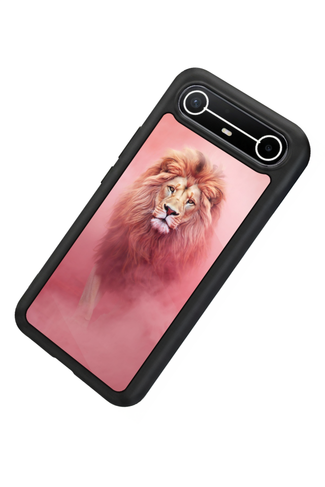 Tecno Spark Slim 5G Uyumlu Aslan Tasarımlı Glossy Premium Kılıf