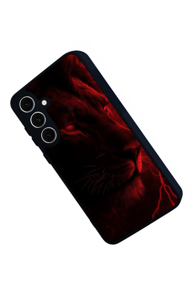 Samsung Galaxy A16 Uyumlu Aslan Tasarımlı Glossy Premium Kılıf