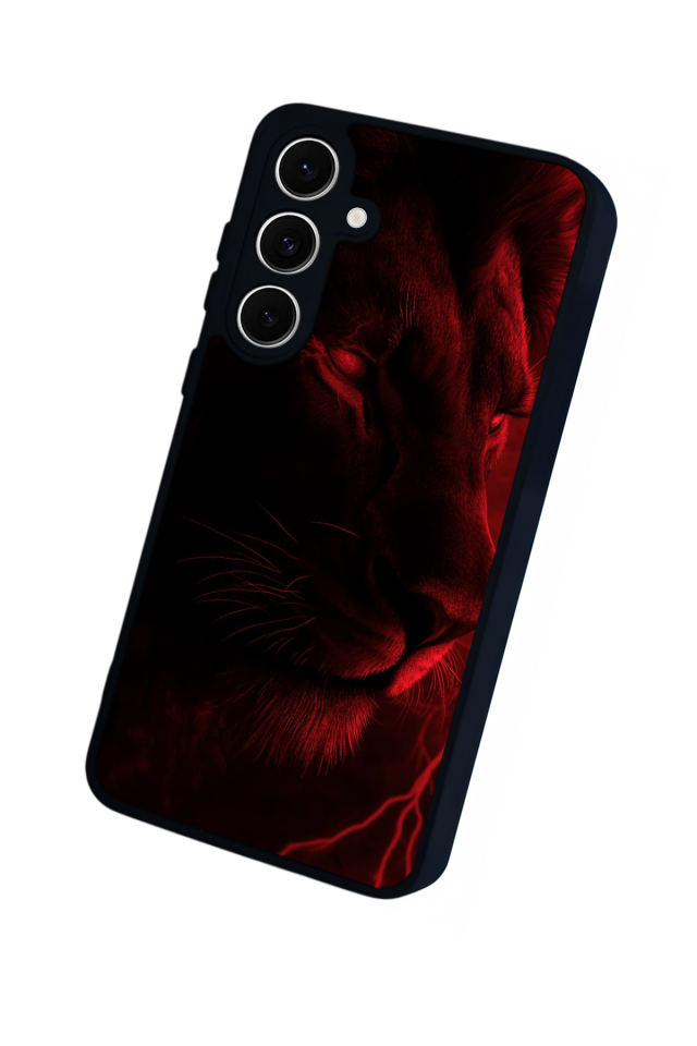 Samsung Galaxy A16 Uyumlu Aslan Tasarımlı Glossy Premium Kılıf