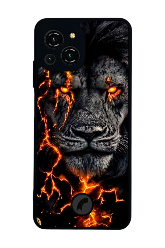 Reeder S23 Pro Max Uyumlu Aslan Tasarımlı Glossy Premium Kılıf