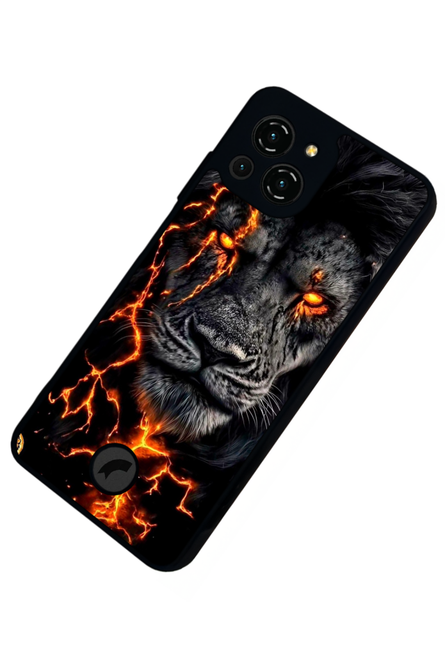 Reeder S23 Pro Max Uyumlu Aslan Tasarımlı Glossy Premium Kılıf