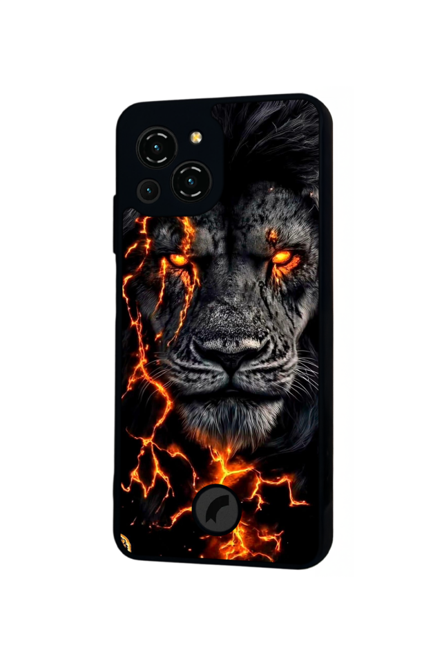 Reeder S23 Pro Max Uyumlu Aslan Tasarımlı Glossy Premium Kılıf