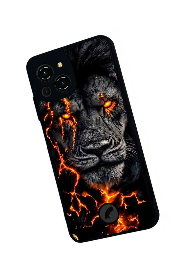Reeder S23 Pro Max Uyumlu Aslan Tasarımlı Glossy Premium Kılıf