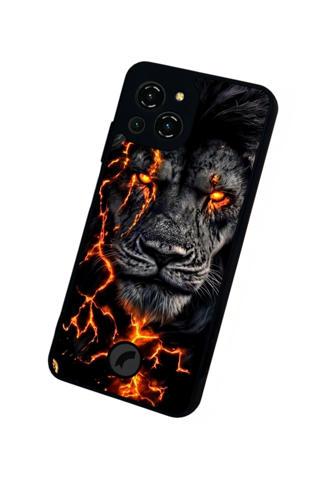 Reeder S23 Pro Max Uyumlu Aslan Tasarımlı Glossy Premium Kılıf