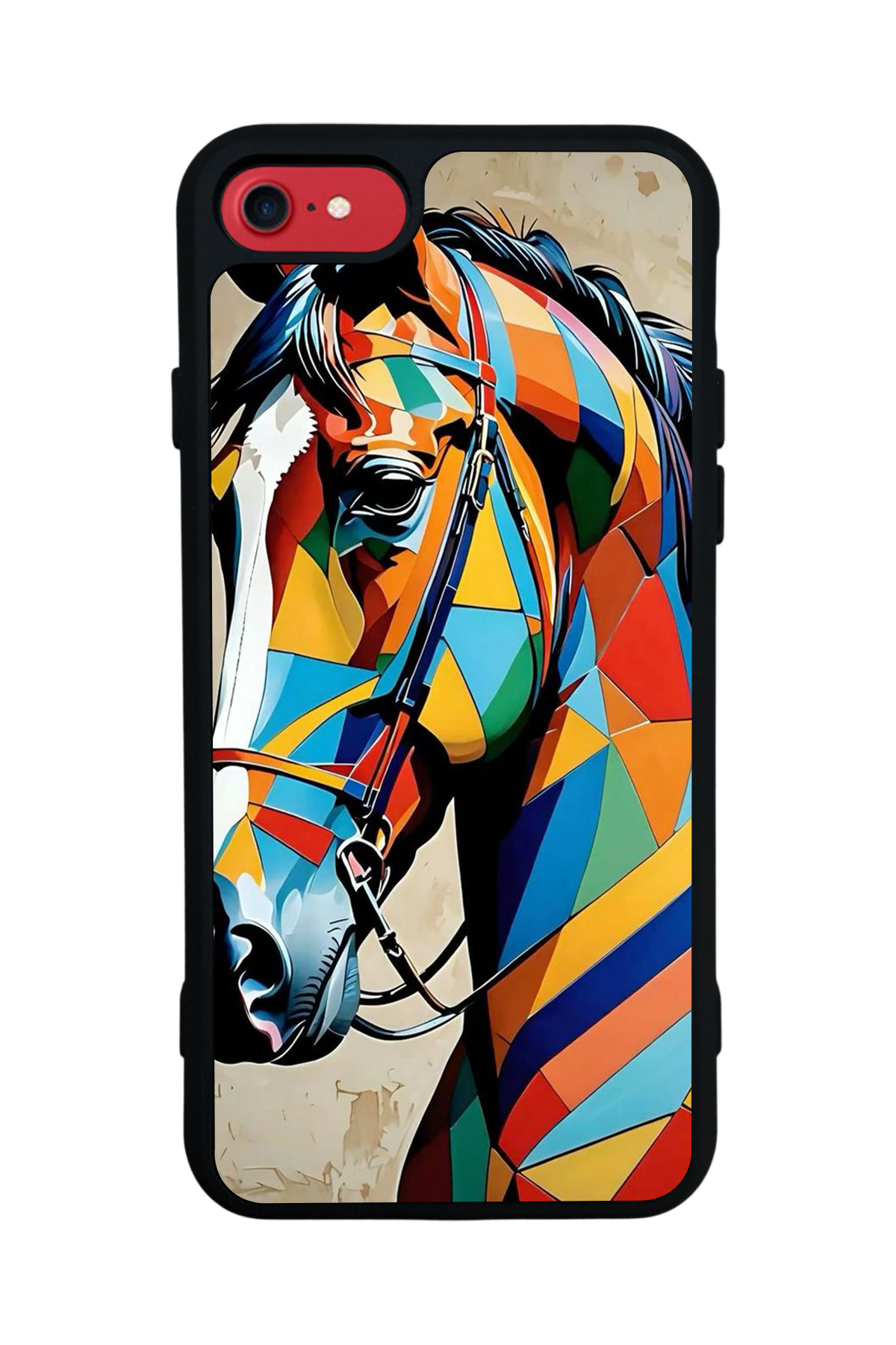 iPhone 8 Uyumlu At Horse Tasarımlı Glossy Premium Kılıf