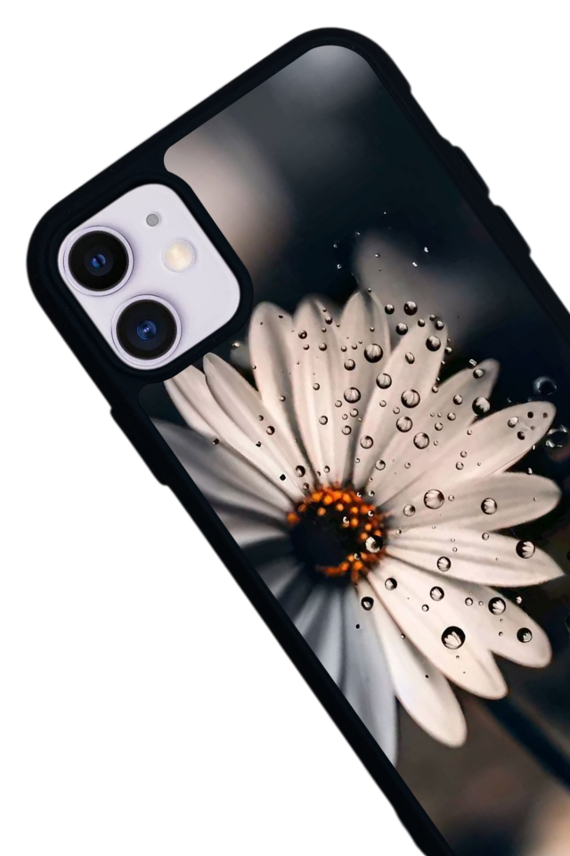 iPhone 11 Uyumlu Cicek Tasarımlı Glossy Premium Kılıf