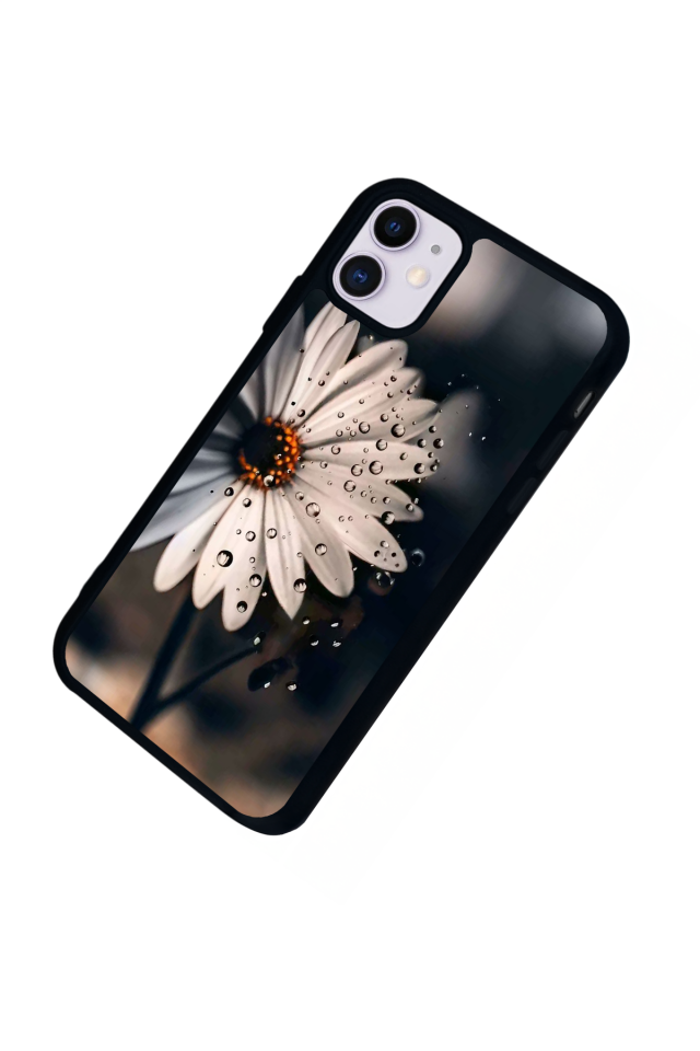 iPhone 11 Uyumlu Cicek Tasarımlı Glossy Premium Kılıf