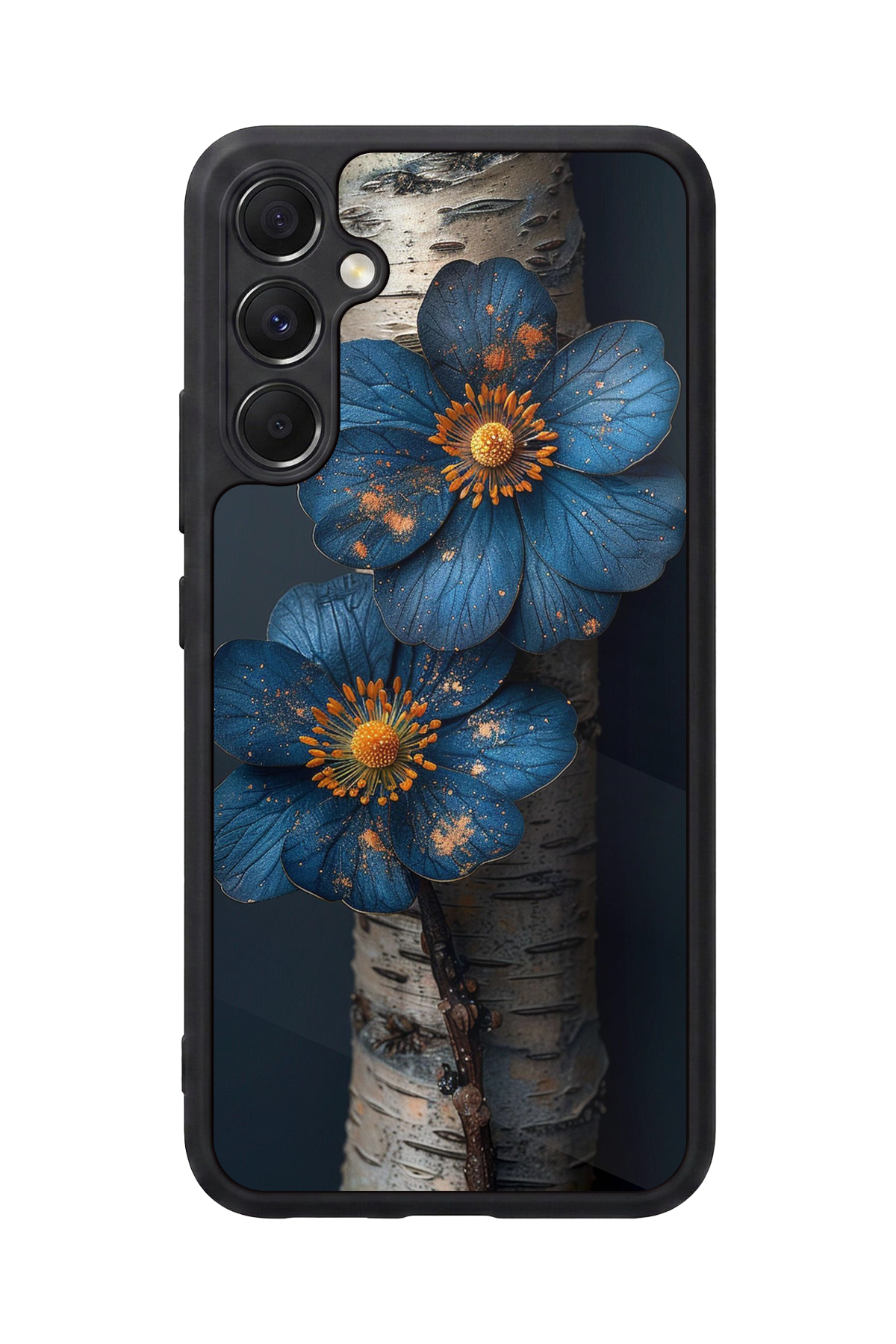 Samsung Galaxy M34 Uyumlu Cicek Tasarımlı Glossy Premium Kılıf