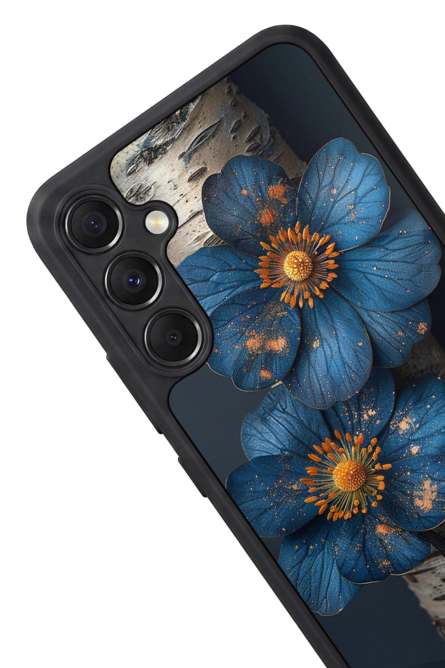 Samsung Galaxy M34 Uyumlu Cicek Tasarımlı Glossy Premium Kılıf