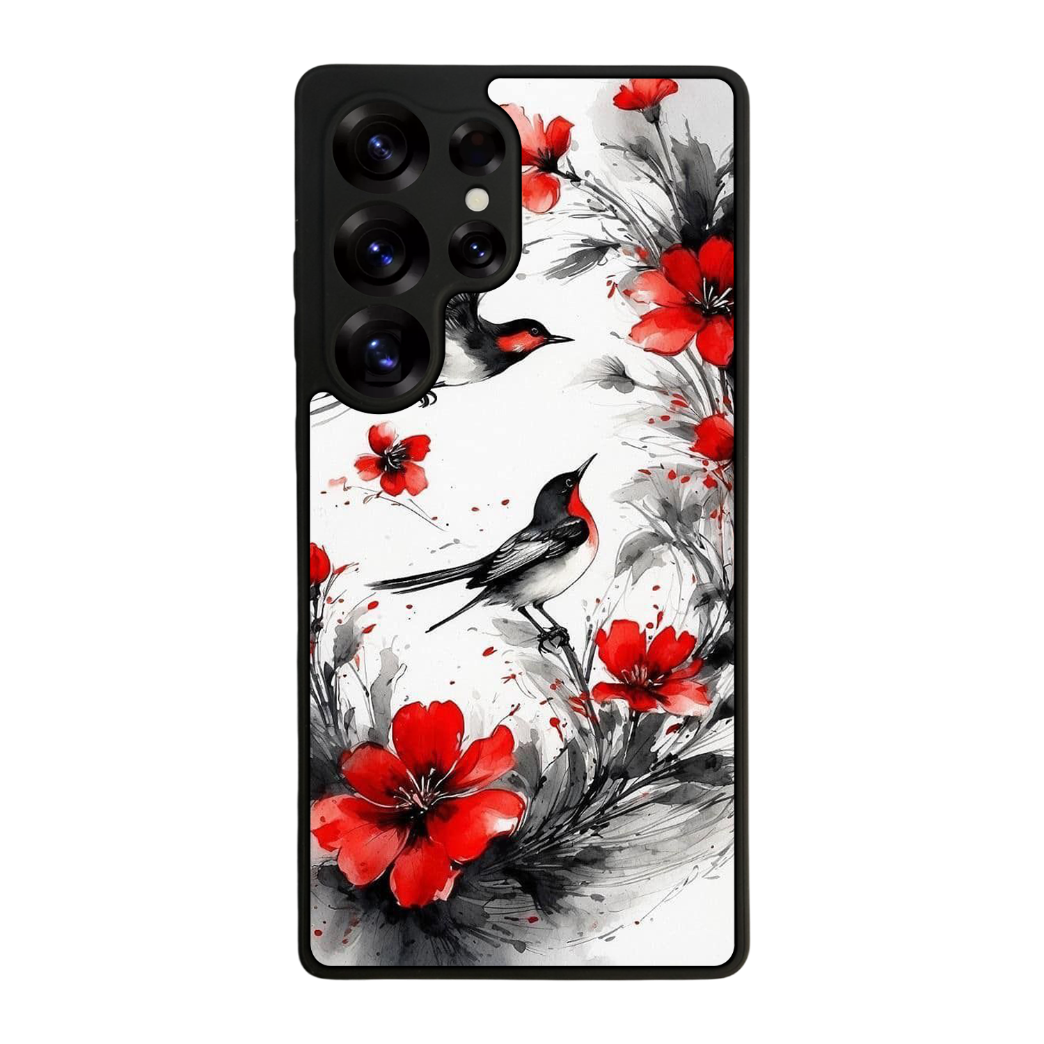 Samsung Galaxy S25 Ultra Uyumlu Floral Tasarımlı Glossy Premium Kılıf