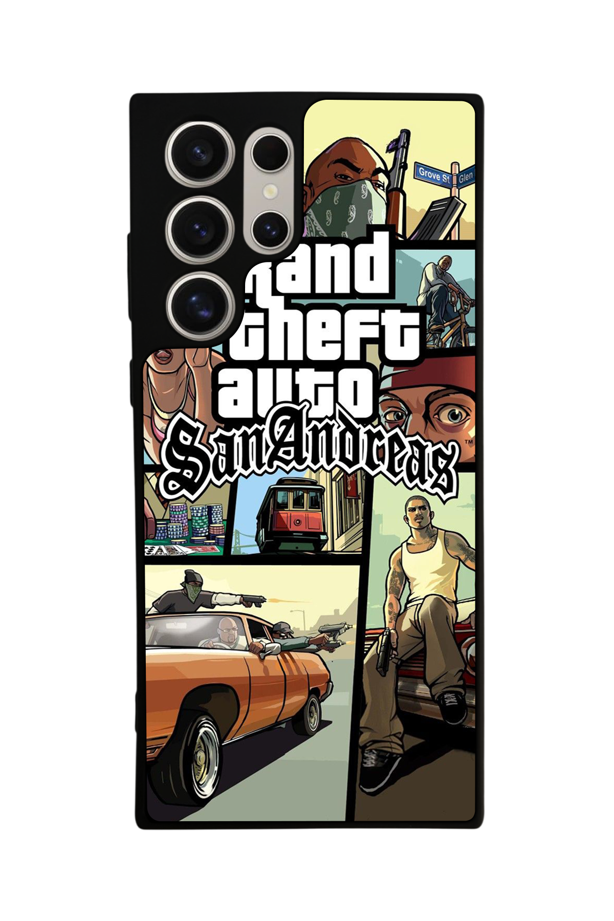 Samsung Galaxy S24 Ultra Uyumlu GTA Tasarımlı Glossy Premium Kılıf