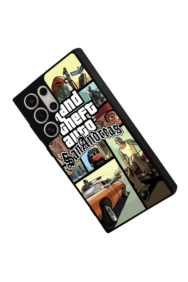 Samsung Galaxy S24 Ultra Uyumlu GTA Tasarımlı Glossy Premium Kılıf