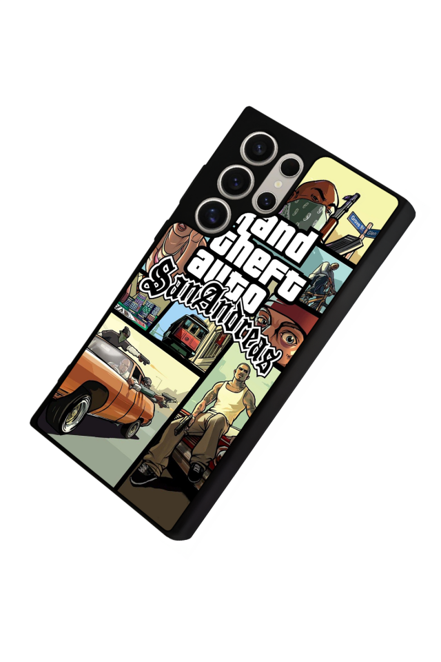 Samsung Galaxy S24 Ultra Uyumlu GTA Tasarımlı Glossy Premium Kılıf