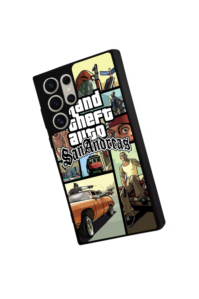 Samsung Galaxy S24 Ultra Uyumlu GTA Tasarımlı Glossy Premium Kılıf