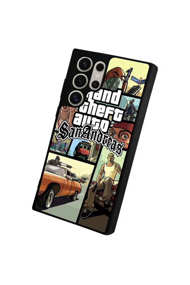 Samsung Galaxy S24 Ultra Uyumlu GTA Tasarımlı Glossy Premium Kılıf