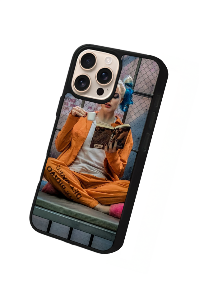 iPhone 16 Pro Max Uyumlu HarleyQueen Tasarımlı Glossy Premium Kılıf