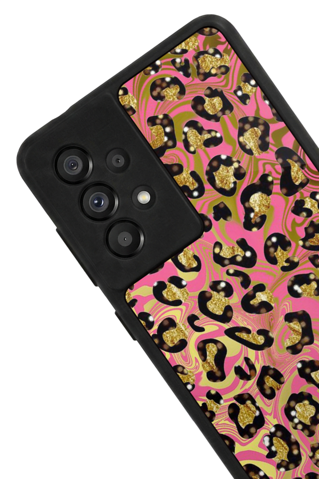 Samsung Galaxy A73 Uyumlu Hologram Leopar Tasarımlı Glossy Premium Kılıf