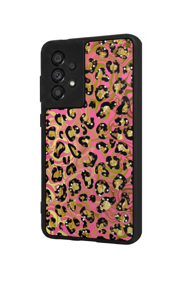 Samsung Galaxy A73 Uyumlu Hologram Leopar Tasarımlı Glossy Premium Kılıf