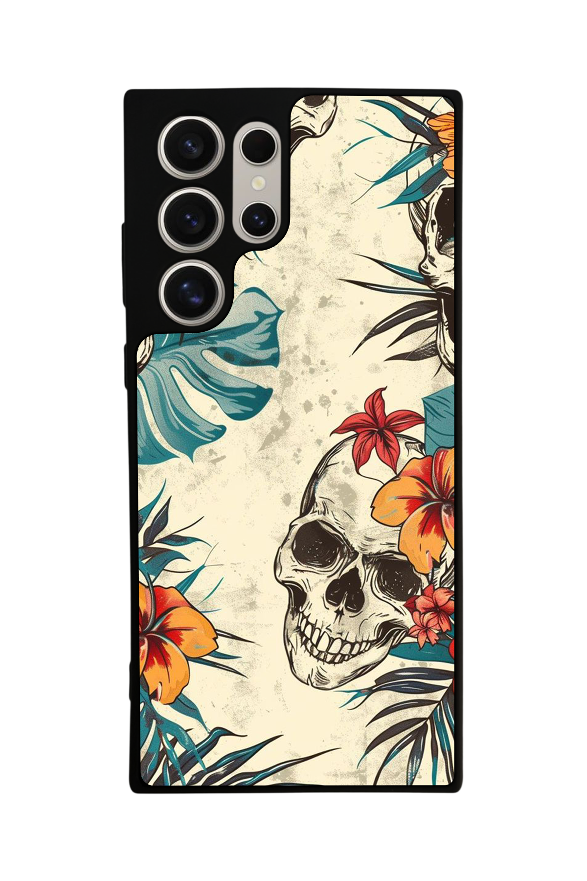 Samsung Galaxy S22 Ultra Uyumlu KuruKafa Tasarımlı Glossy Premium Kılıf