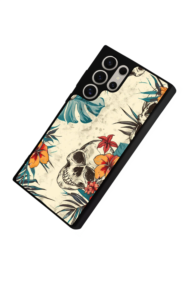 Samsung Galaxy S22 Ultra Uyumlu KuruKafa Tasarımlı Glossy Premium Kılıf