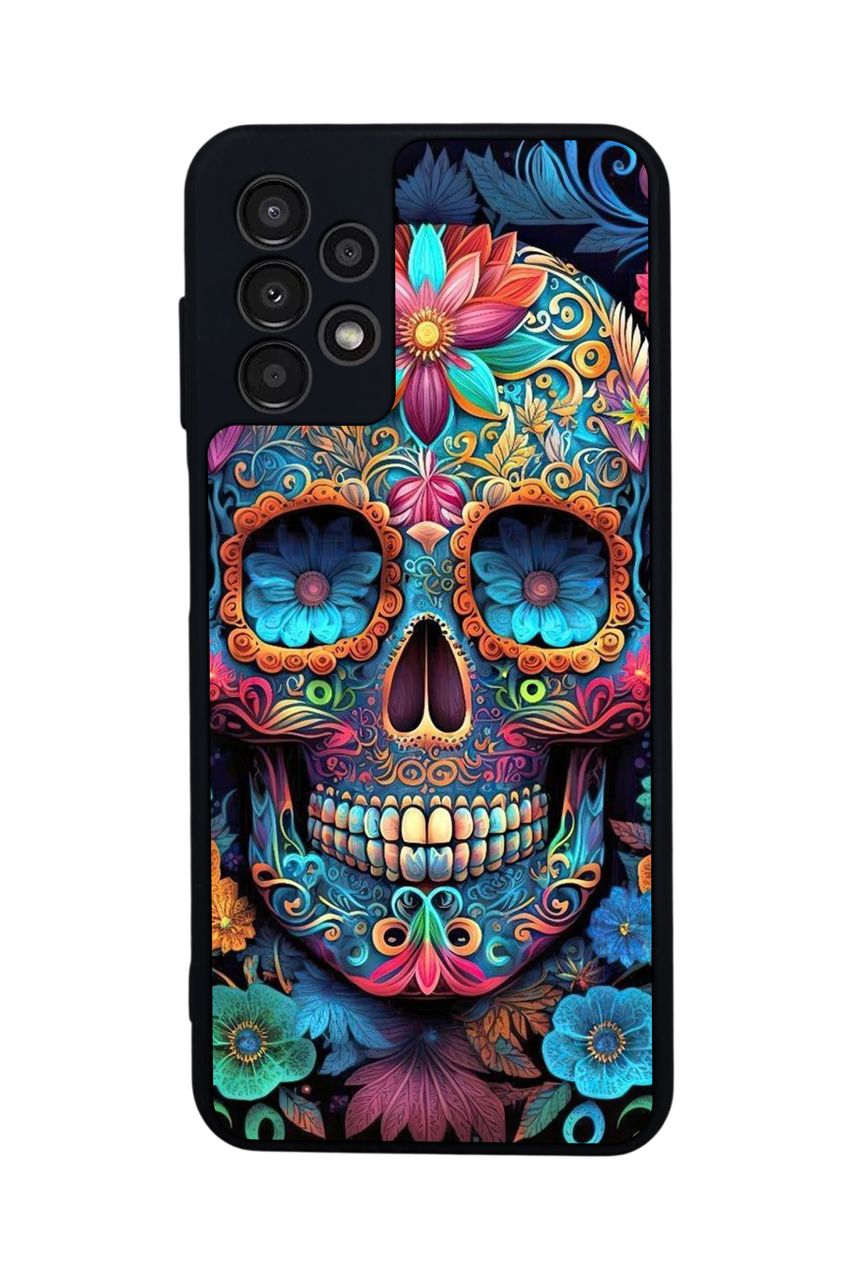 Samsung Galaxy A23 Uyumlu KuruKafa Tasarımlı Glossy Premium Kılıf
