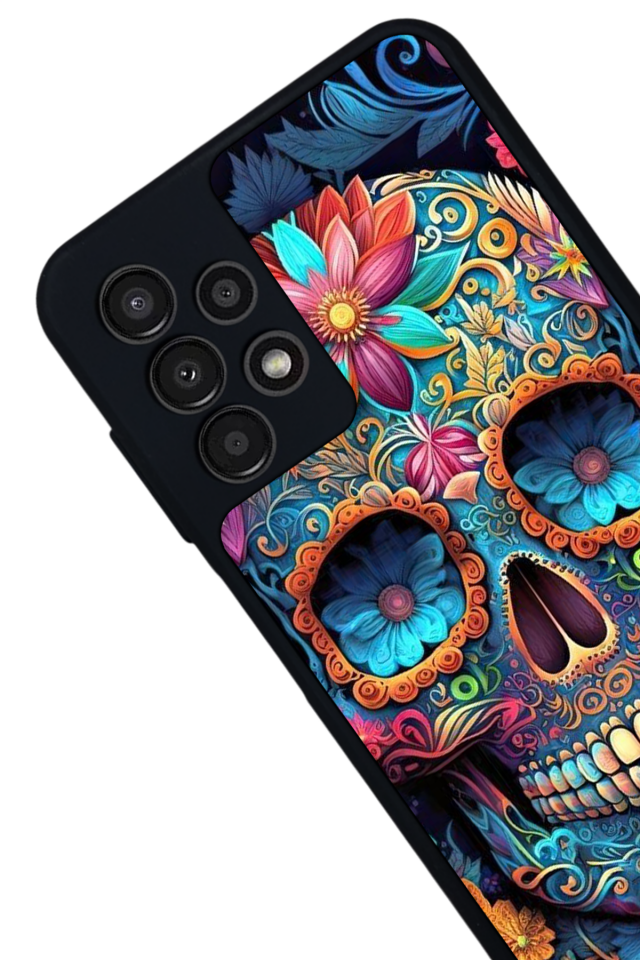 Samsung Galaxy A23 Uyumlu KuruKafa Tasarımlı Glossy Premium Kılıf