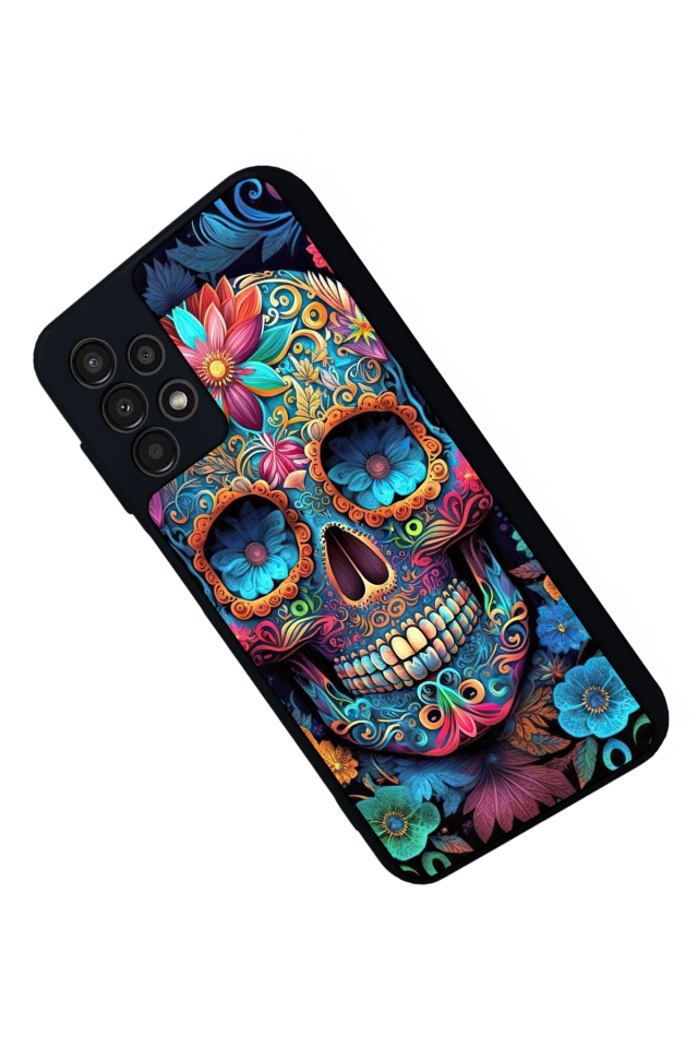 Samsung Galaxy A23 Uyumlu KuruKafa Tasarımlı Glossy Premium Kılıf