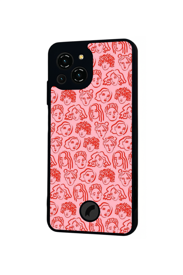 Reeder S23 Pro Max Uyumlu Line Art Tasarımlı Glossy Premium Kılıf