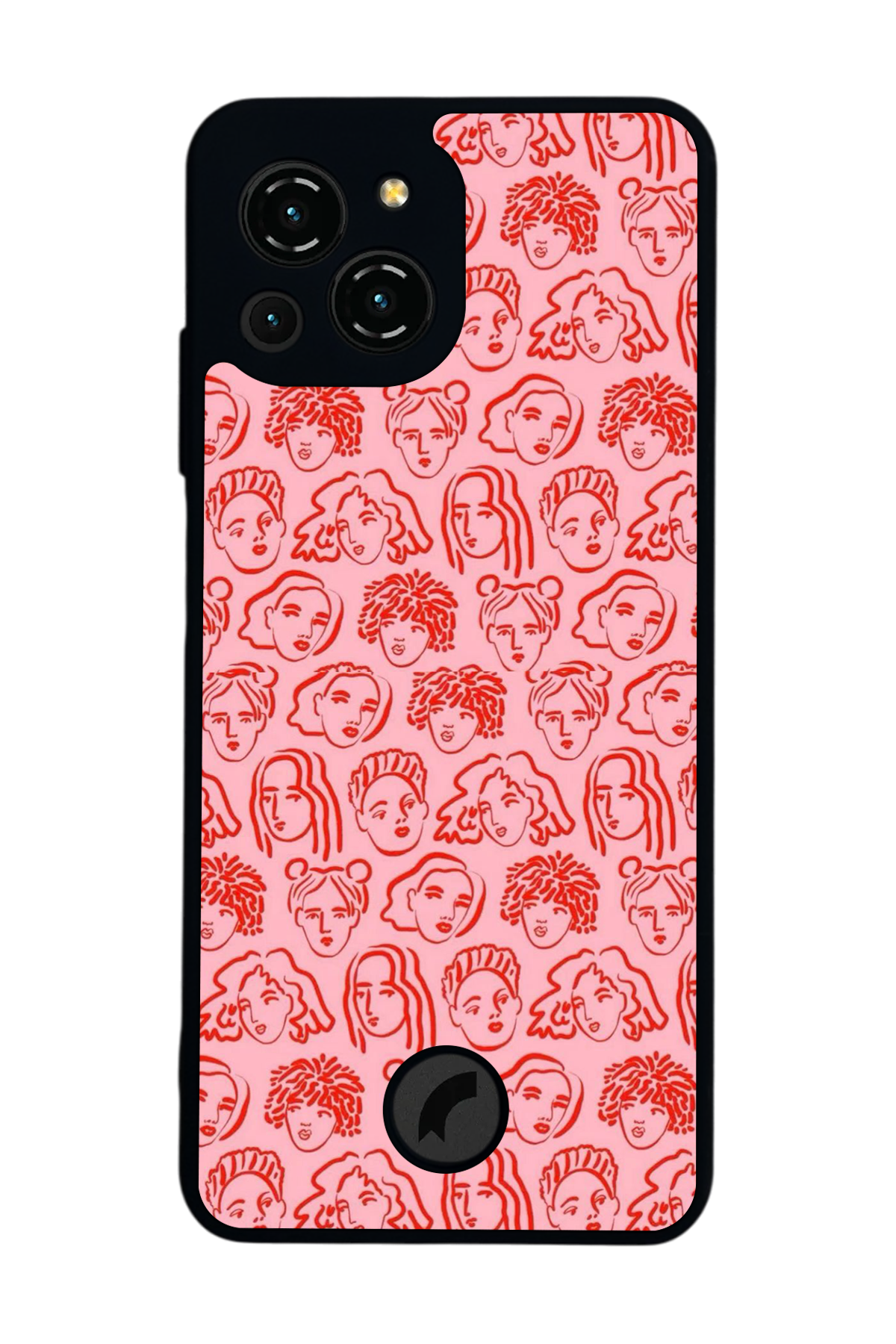 Reeder S23 Pro Max Uyumlu Line Art Tasarımlı Glossy Premium Kılıf