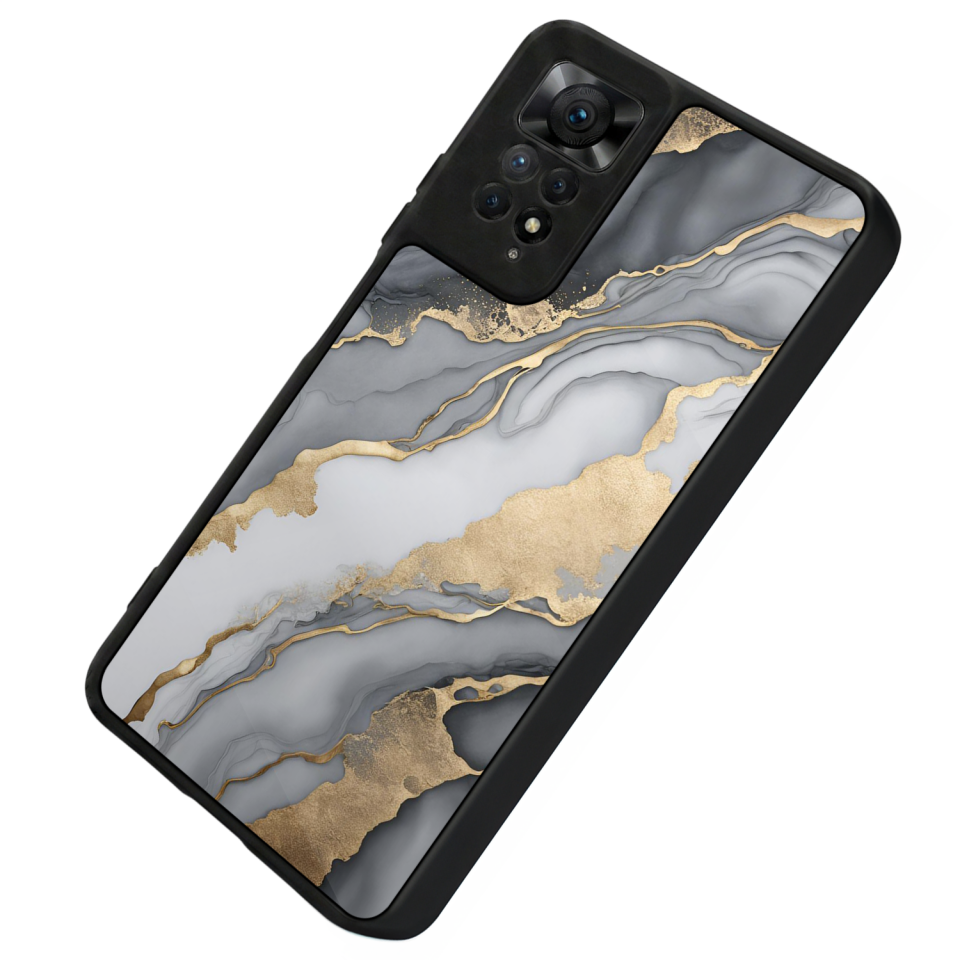 Xiaomi Redmi Note 11 Pro Uyumlu Mermer Marble Tasarımlı Glossy Premium Kılıf