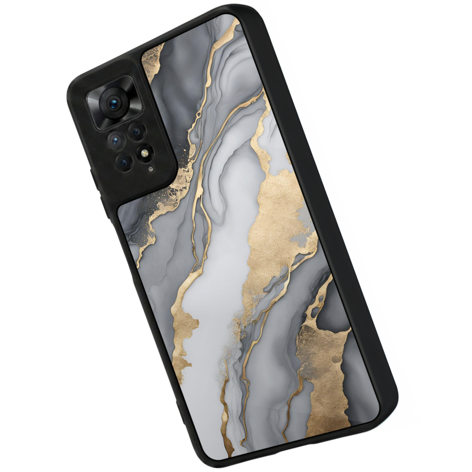 Xiaomi Redmi Note 11 Pro Uyumlu Mermer Marble Tasarımlı Glossy Premium Kılıf