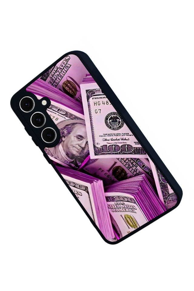 Samsung Galaxy S24 FE Uyumlu Money Para Tasarımlı Glossy Premium Kılıf