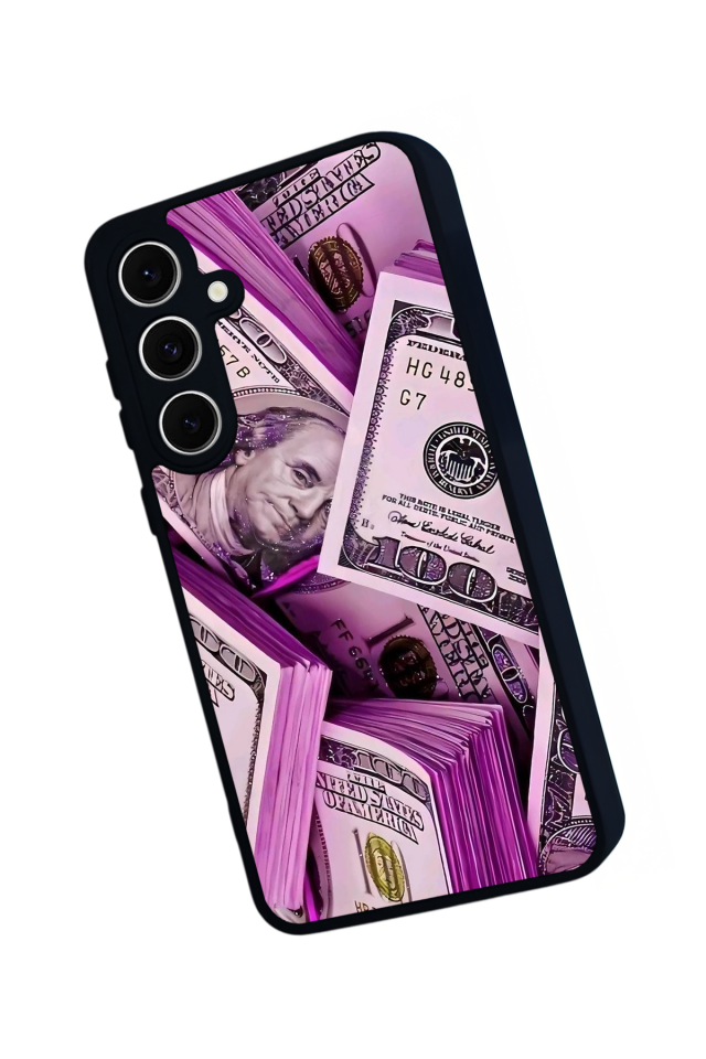 Samsung Galaxy S24 FE Uyumlu Money Para Tasarımlı Glossy Premium Kılıf