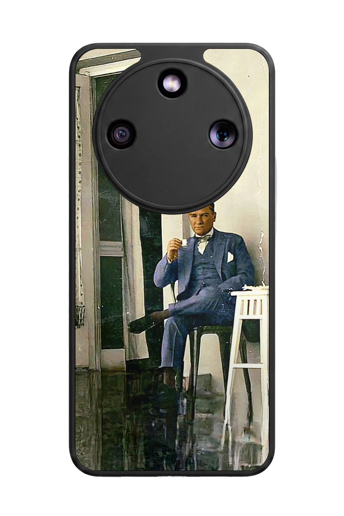 Honor Magic 8 Lite Uyumlu Mustafa Kemal Ataturk Tasarımlı Glossy Premium Kılıf