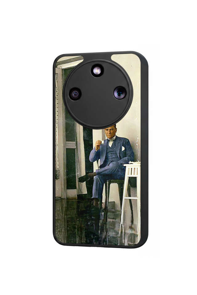 Honor Magic 8 Lite Uyumlu Mustafa Kemal Ataturk Tasarımlı Glossy Premium Kılıf