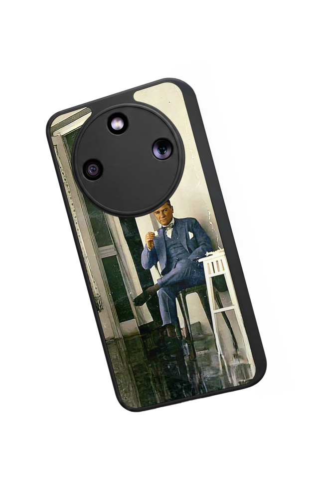 Honor Magic 8 Lite Uyumlu Mustafa Kemal Ataturk Tasarımlı Glossy Premium Kılıf