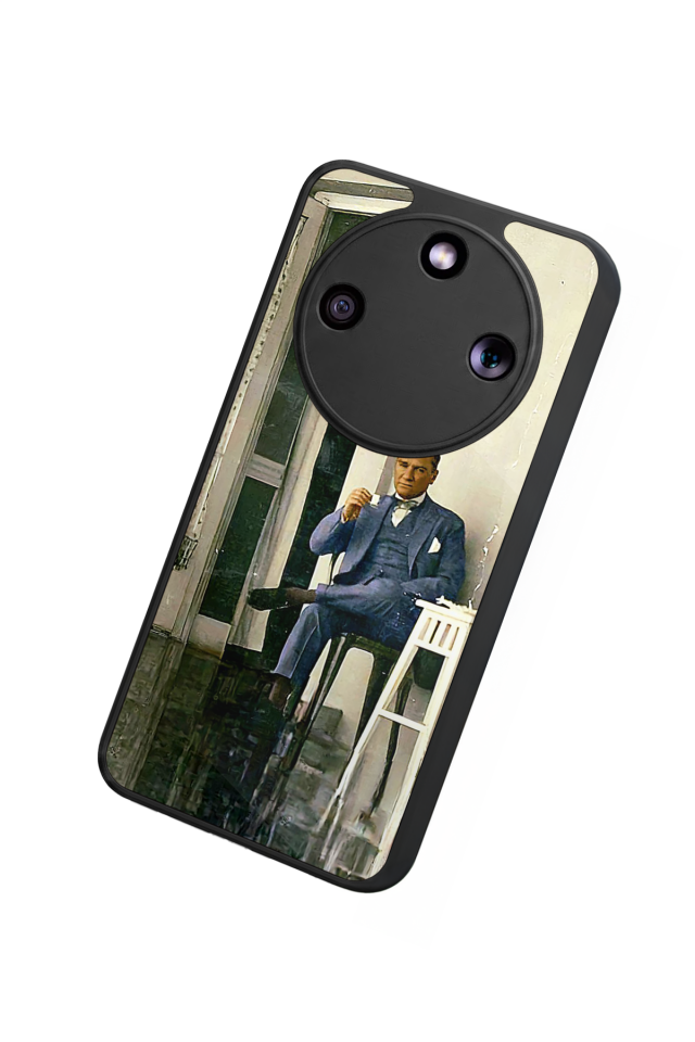 Honor Magic 8 Lite Uyumlu Mustafa Kemal Ataturk Tasarımlı Glossy Premium Kılıf