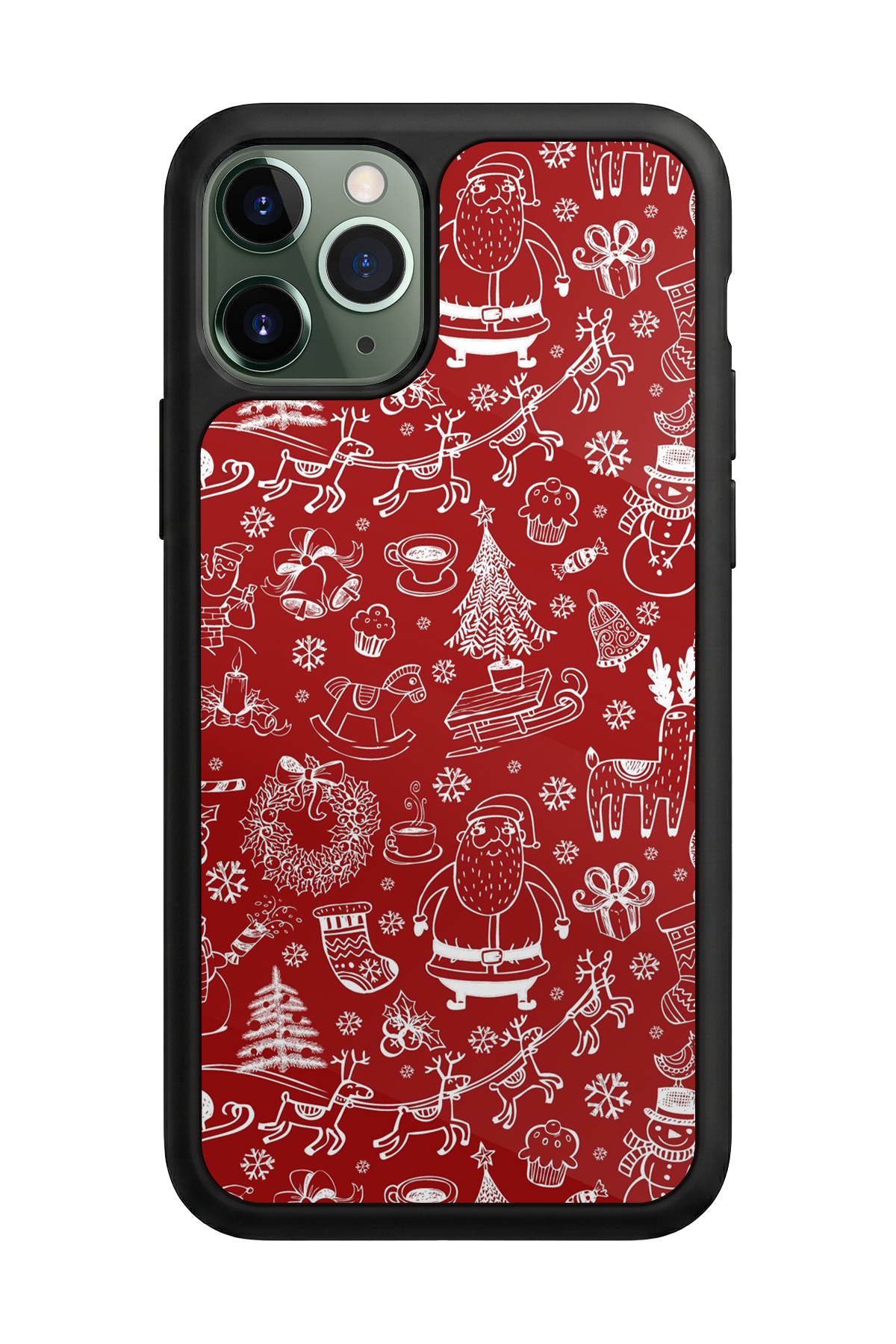 iPhone 11 Pro Uyumlu Yilbasi Christmas Tasarımlı Glossy Premium Kılıf