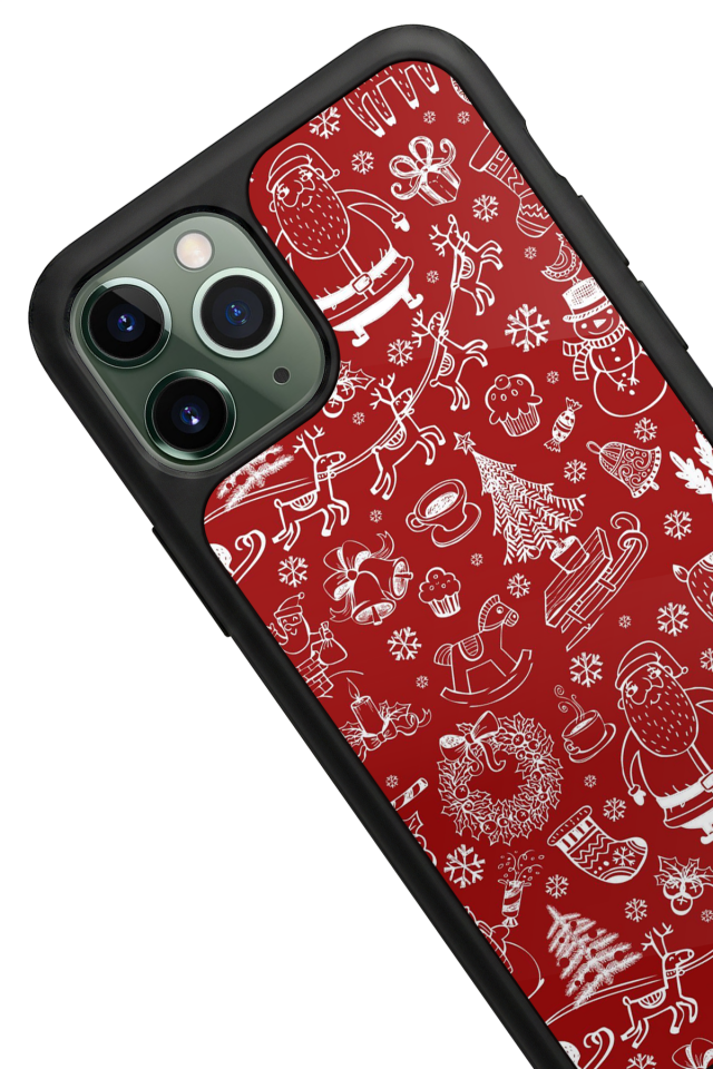 iPhone 11 Pro Uyumlu Yilbasi Christmas Tasarımlı Glossy Premium Kılıf